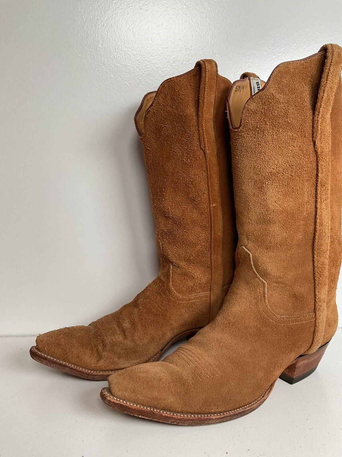 Buffalo Chips Full Rough Out Suede Cowboy Boots Men’s 7.5 D | Women’s 8.5 Custom New York