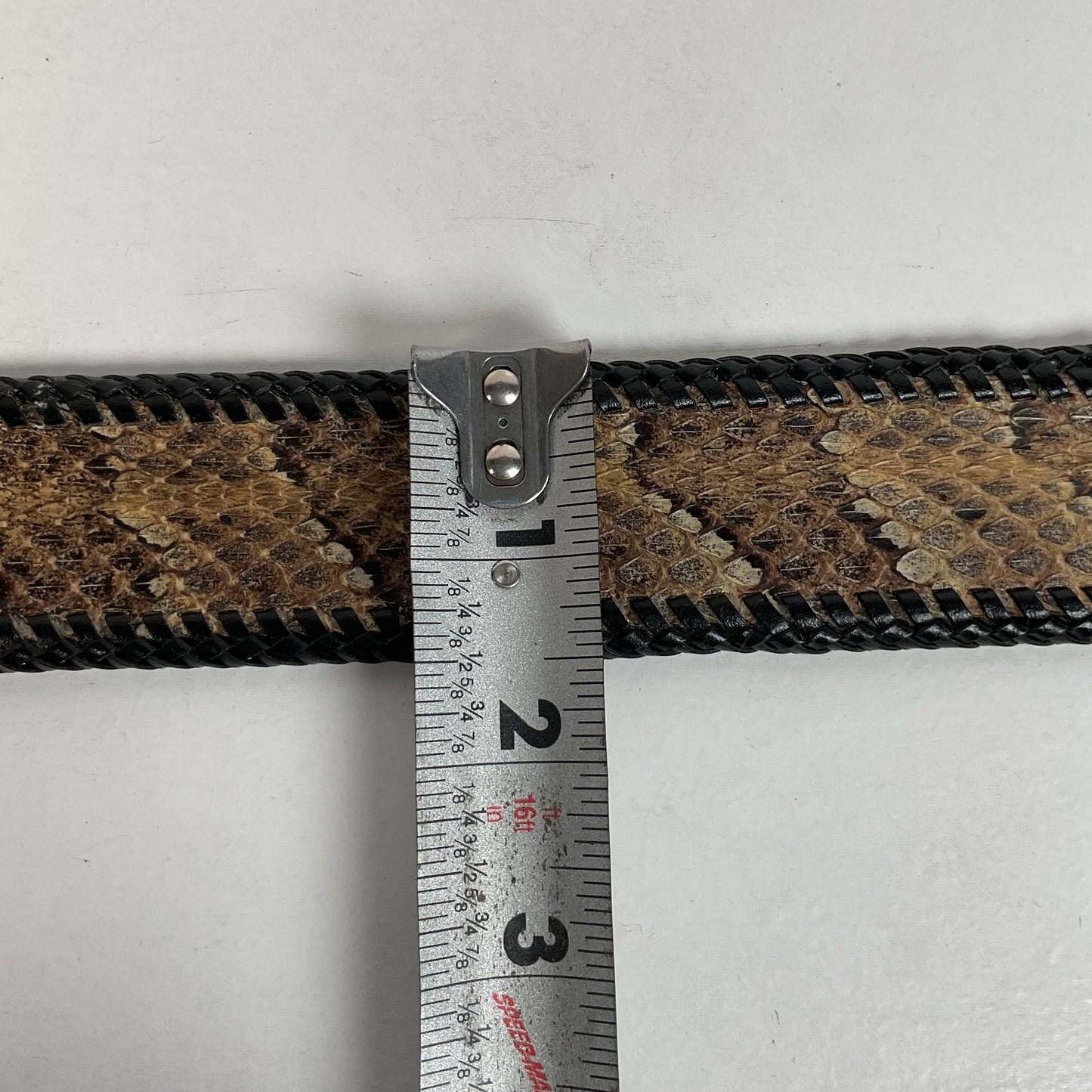 Custom Timber Rattlesnake Cowboy Belt |Canebrake | Braided | Snake Skin