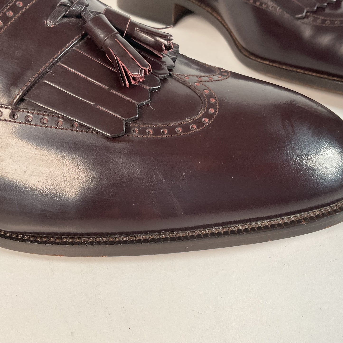 Bally Tassel Loafers | Burgundy Patent | Men’s 15