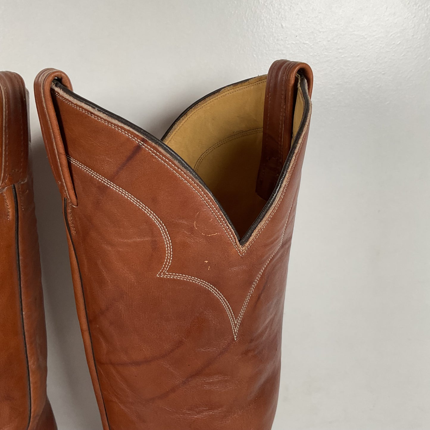 Vintage Tony Lama Cowboy Boots | Chocolate Cow | Men’s 11.5 D