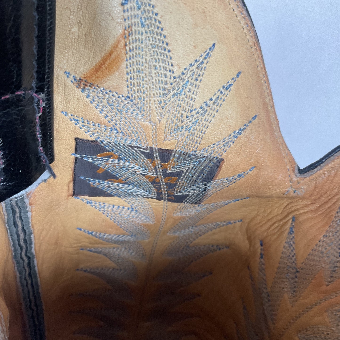 Vintage Tony Lama Gold Label Elephant Boots 10 D USA Made Exotic