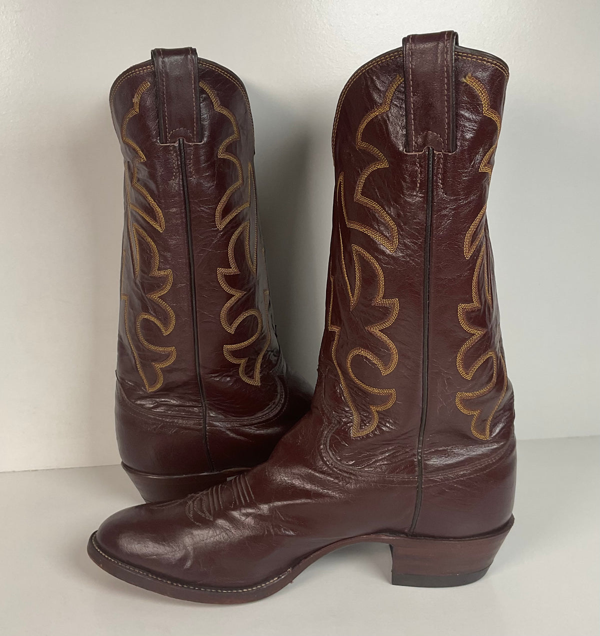 Vintage Justin Pig Skin Cowboy Boots | Wild Boar | USA Made | Men’s 10 D