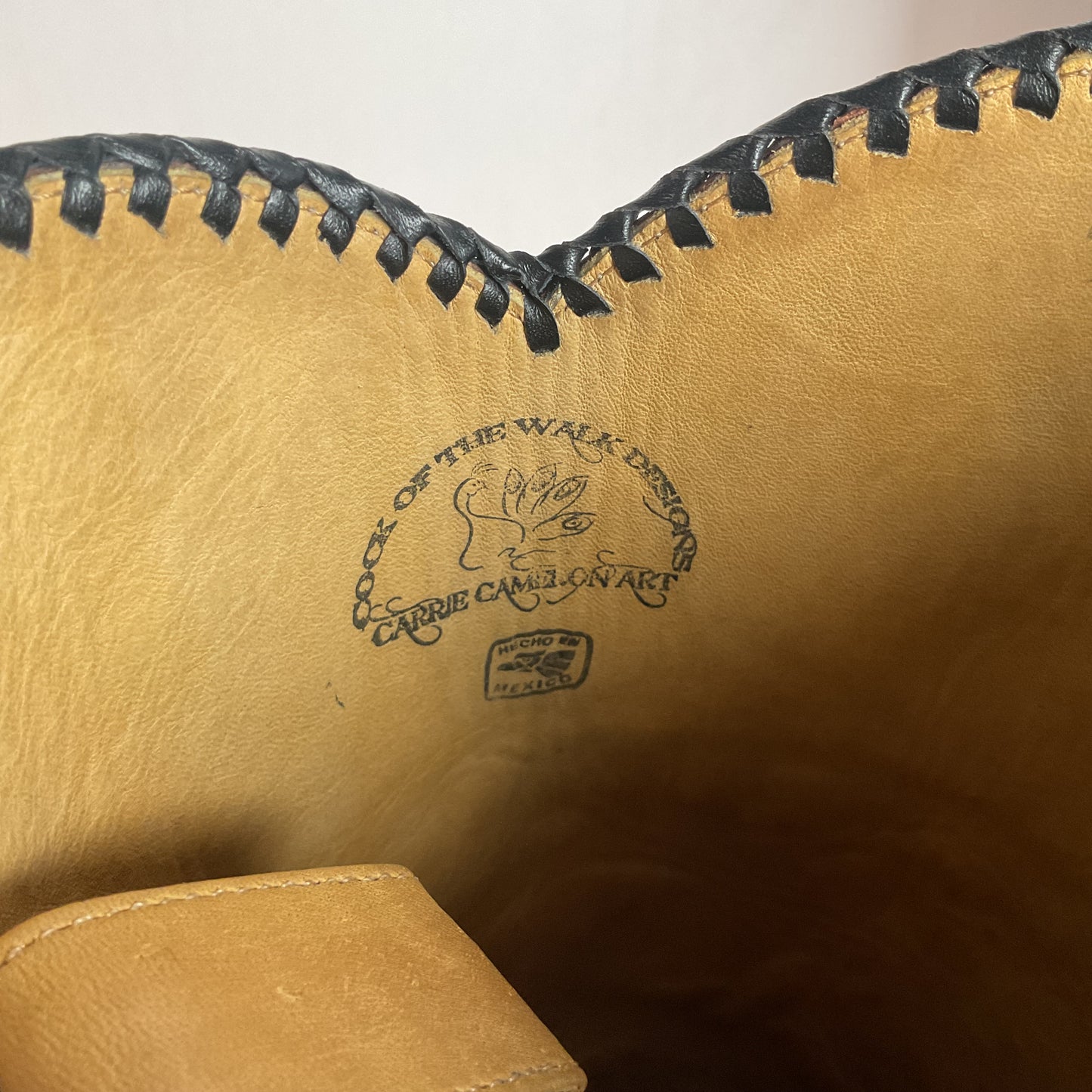 Cock of The Walk Cowboy Boots 12.5 Hand Tooled Carrie Cameron Designs