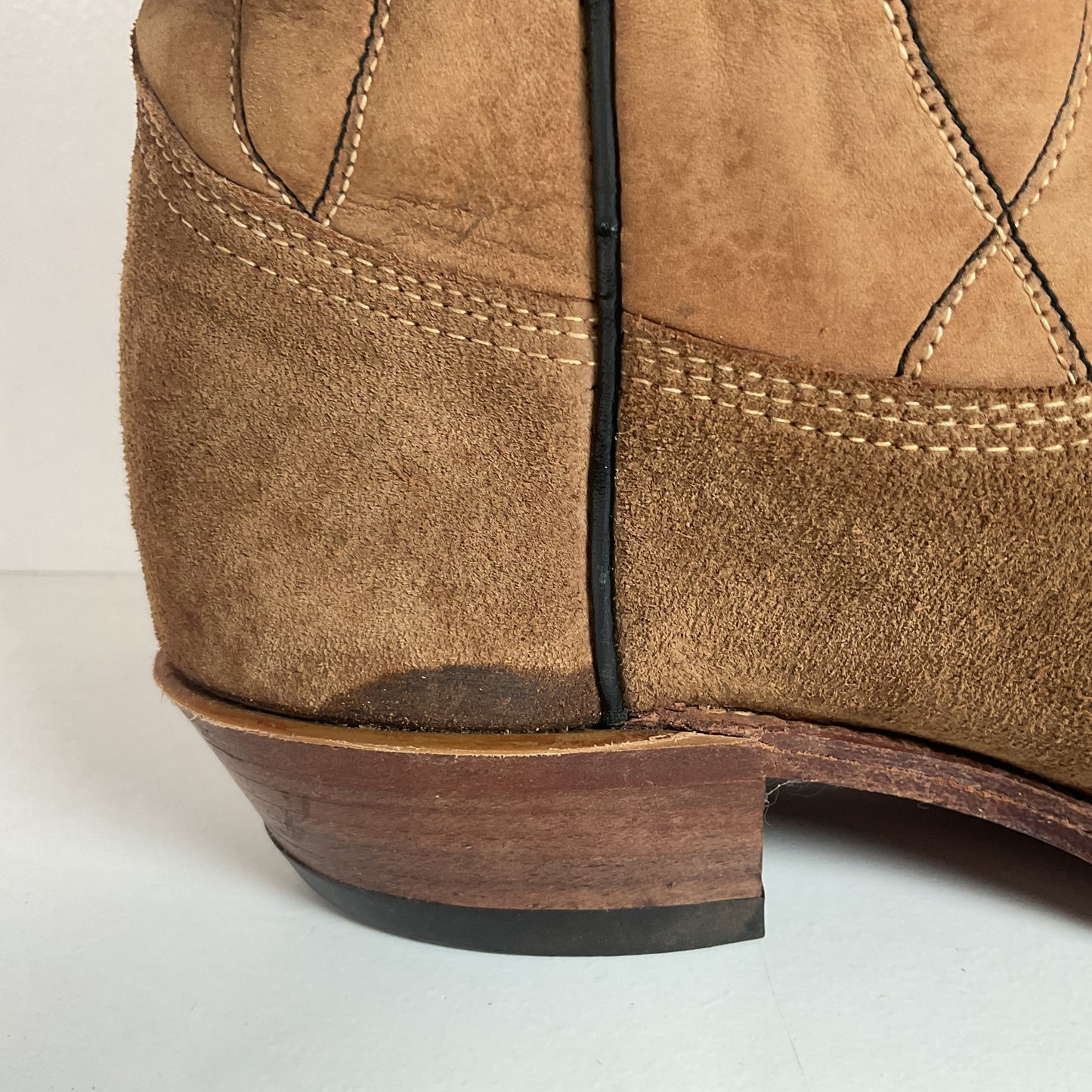 Vintage Sears Suede Cowboy Boots | Rough Out | 1960s-1970s | USA Made | 10 D