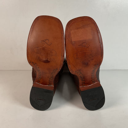 Lucchese for Resistol Ranch Sueded Ostrich Leg Cowgirl Boots | Exotic | Women’s 9.5 B