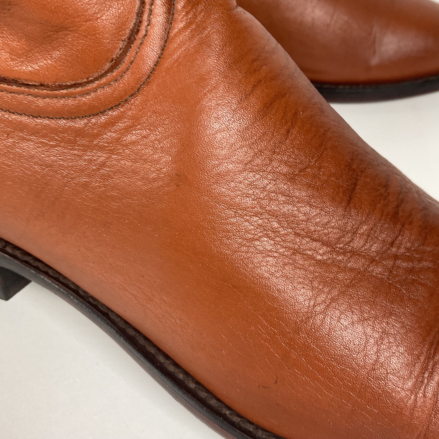 Lucchese 2000 Roper Boots | USA Made | Brown Calf | Men’s 9.5 D