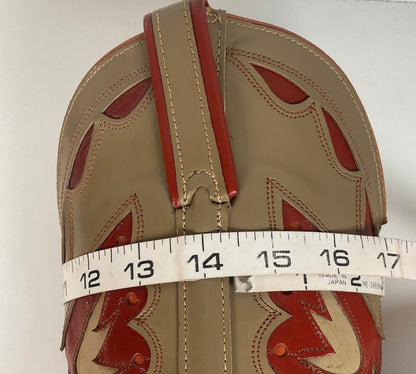 Vintage Capezio Butterfly Cowgirl Boots | Tooled Inlays | USA Made | Women’s 8 M
