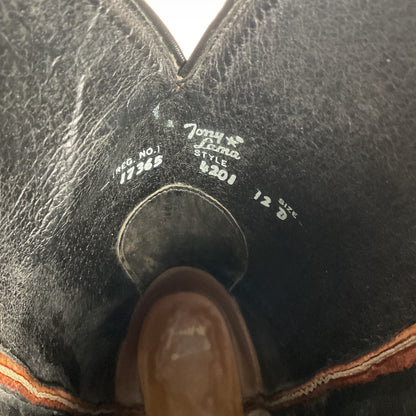 Tony Lama Classic Brown Cowboy Boots | Vibram Lug | 12 D