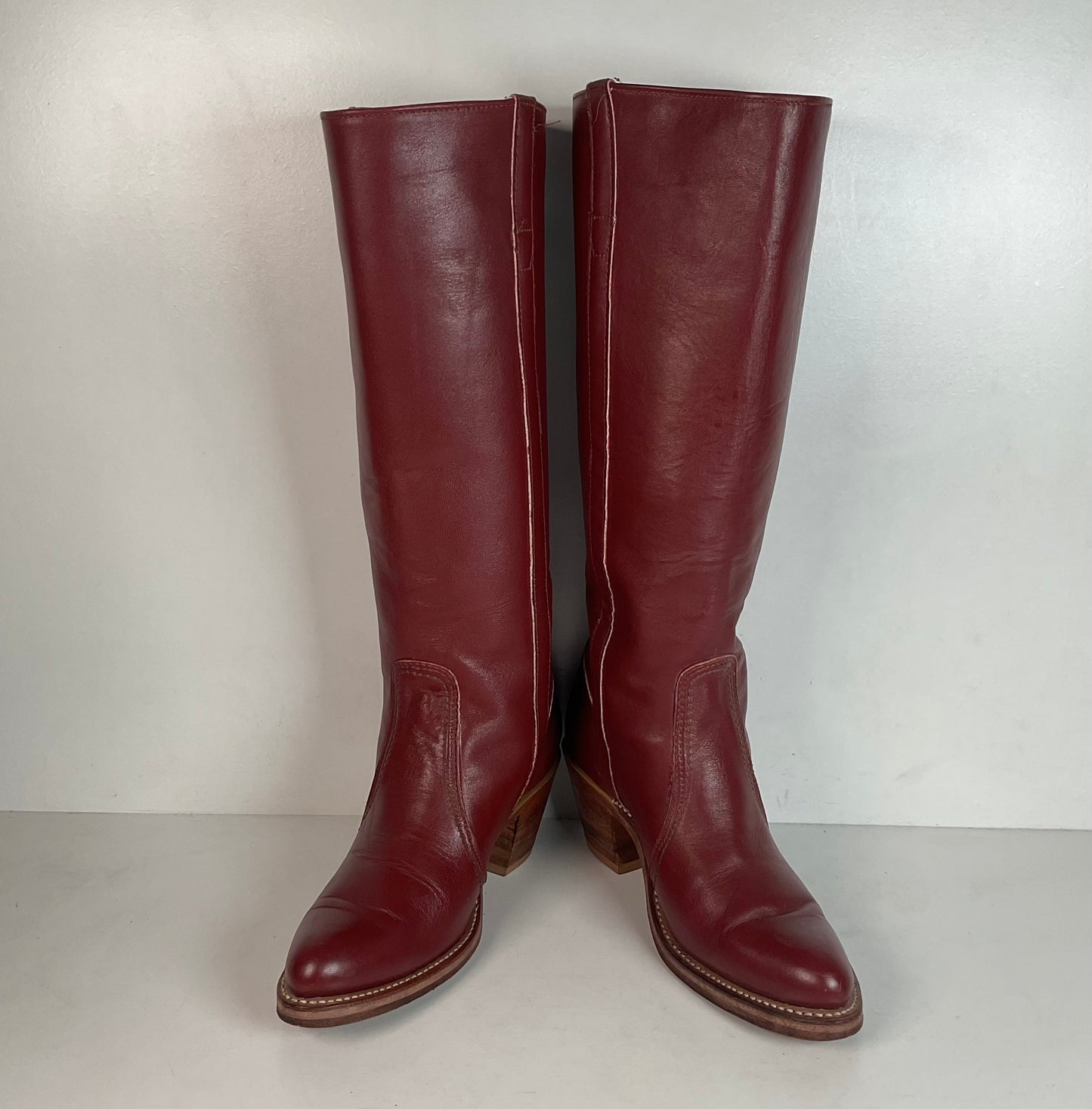 Vintage 1970s Sears’ Berman Tall Riding Boots 7 B USA Made Campus
