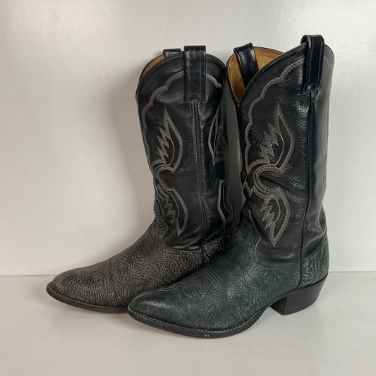(2) Pairs Of Tony Lama Shoulder Cowboy Boots 8.5 D Style 6252 & 6250
