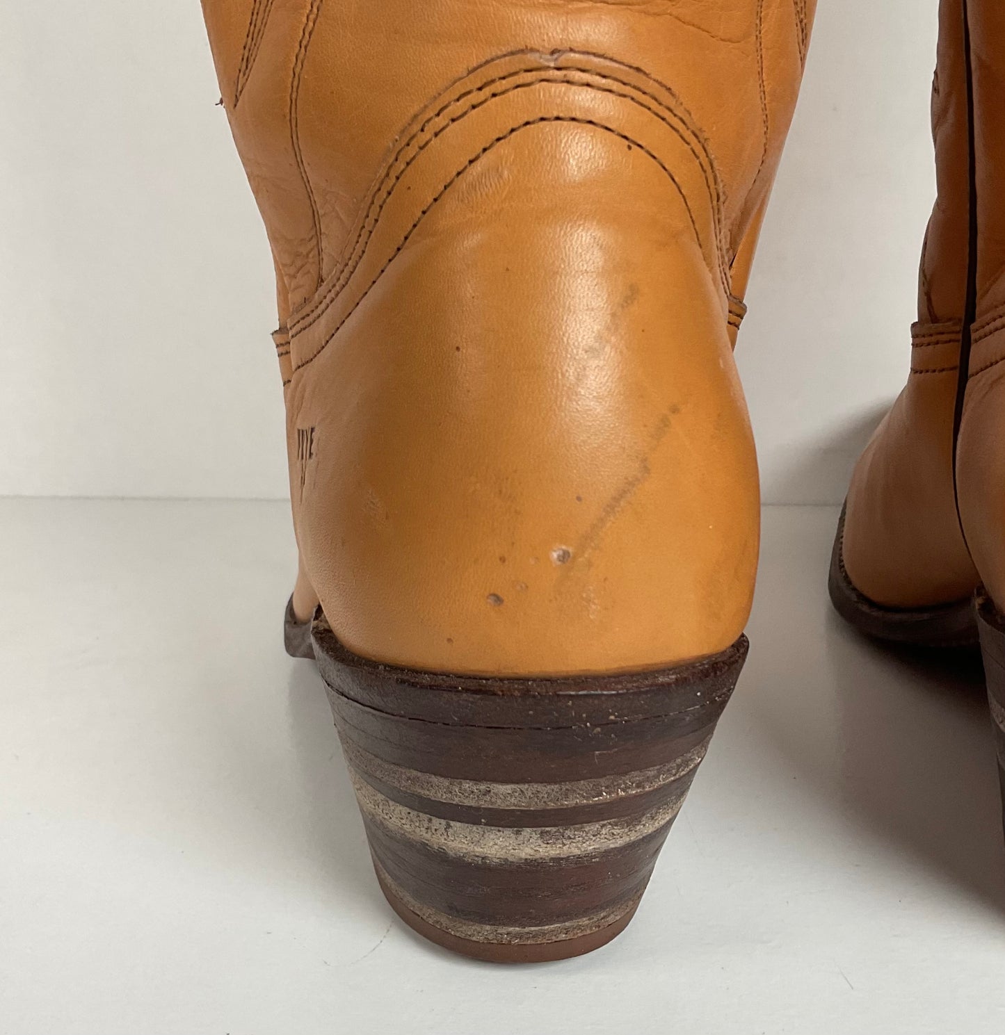 Vintage Frye Billy Cowboy Boots | USA Made | Butterscotch | Men’s 9.5 D