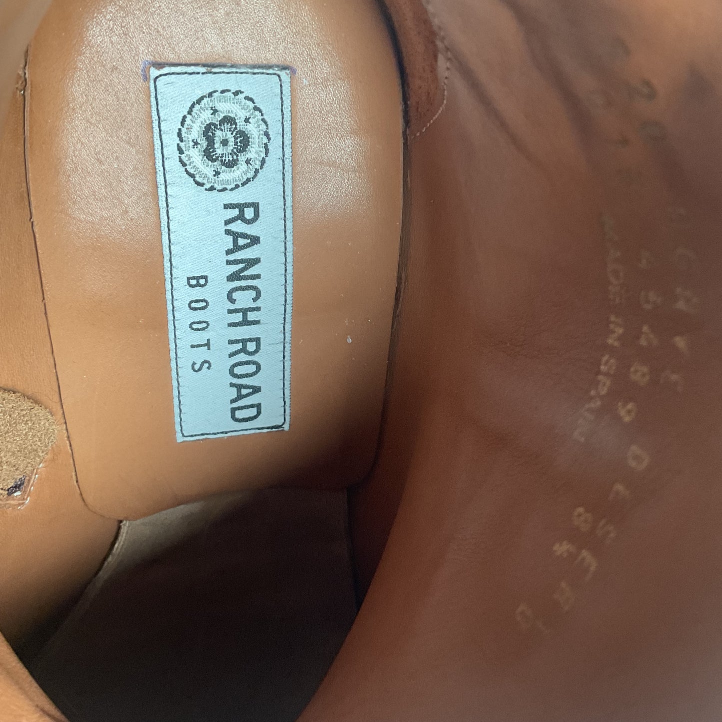 Ranch Road Pee Wee Cowboy Boots | Tooled Desert Inlay | Men’s 8.5 | Women’s 9.5