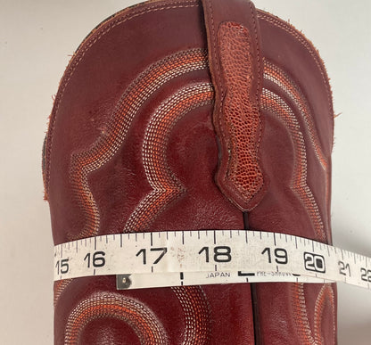 Vintage Nocona Ostrich Leg Cowboy Boots | Exotic | USA Made | Men’s 15 EE