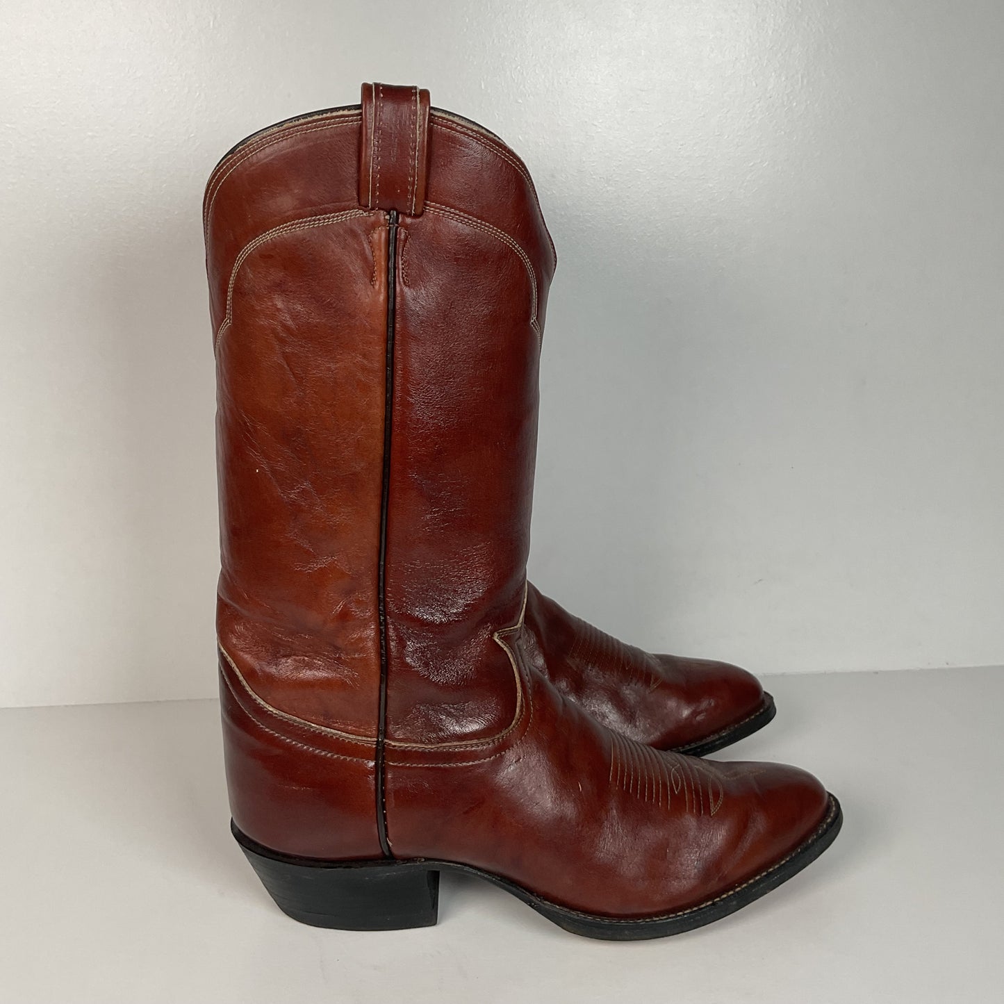 Vintage Tony Lama Cowboy Boots | Chocolate Cow | Men’s 11 D