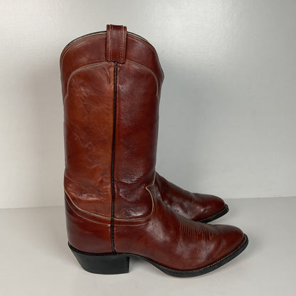 Vintage Tony Lama Cowboy Boots | Chocolate Cow | Men’s 11 D