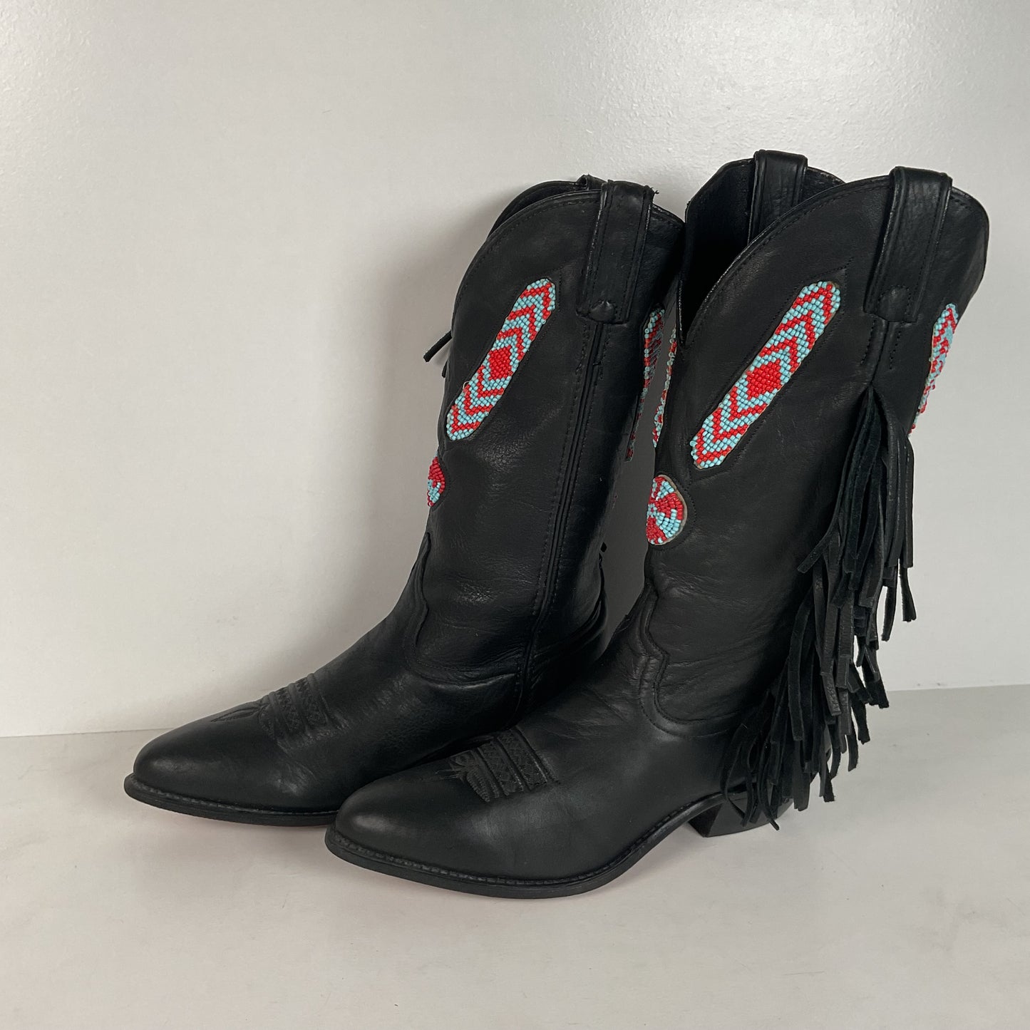 Dan Post for Code West Navajo Fringe Cowgirl Boots | USA Made | Women’s 7.5
