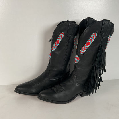Dan Post for Code West Navajo Fringe Cowgirl Boots | USA Made | Women’s 7.5