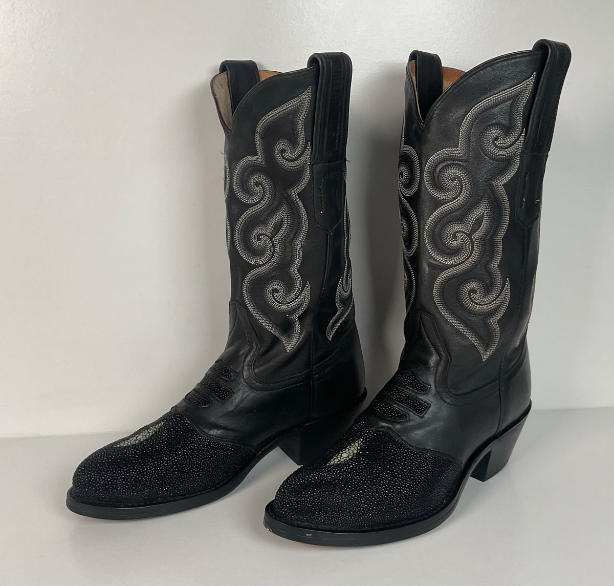 Harley Davidson Stingray Cowgirl Boots | Exotic | Tooled Inlay | Women’s 8 M