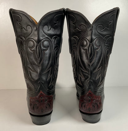 Tres Outlaws Custom Cowboy Boots | Tooled Wingtip Triad | Men’s 16 E
