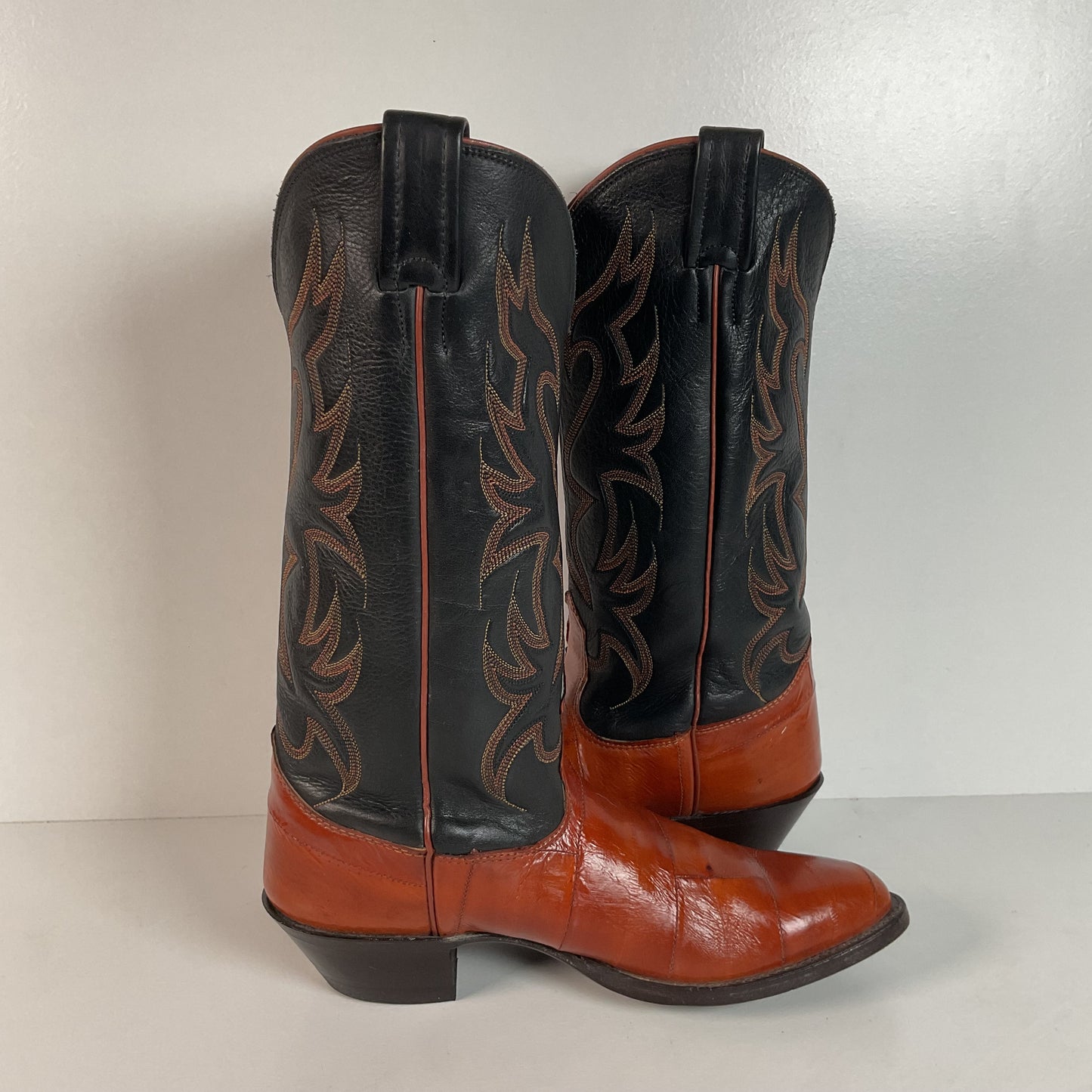 Vintage Nocona Eel Cowgirl Boots | USA Made | Exotic | Men’s 7.5 C | Women’s 8.5