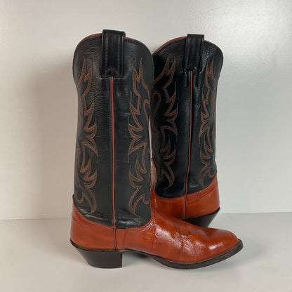 Vintage Nocona Eel Cowgirl Boots | USA Made | Exotic | Men’s 7.5 C | Women’s 8.5