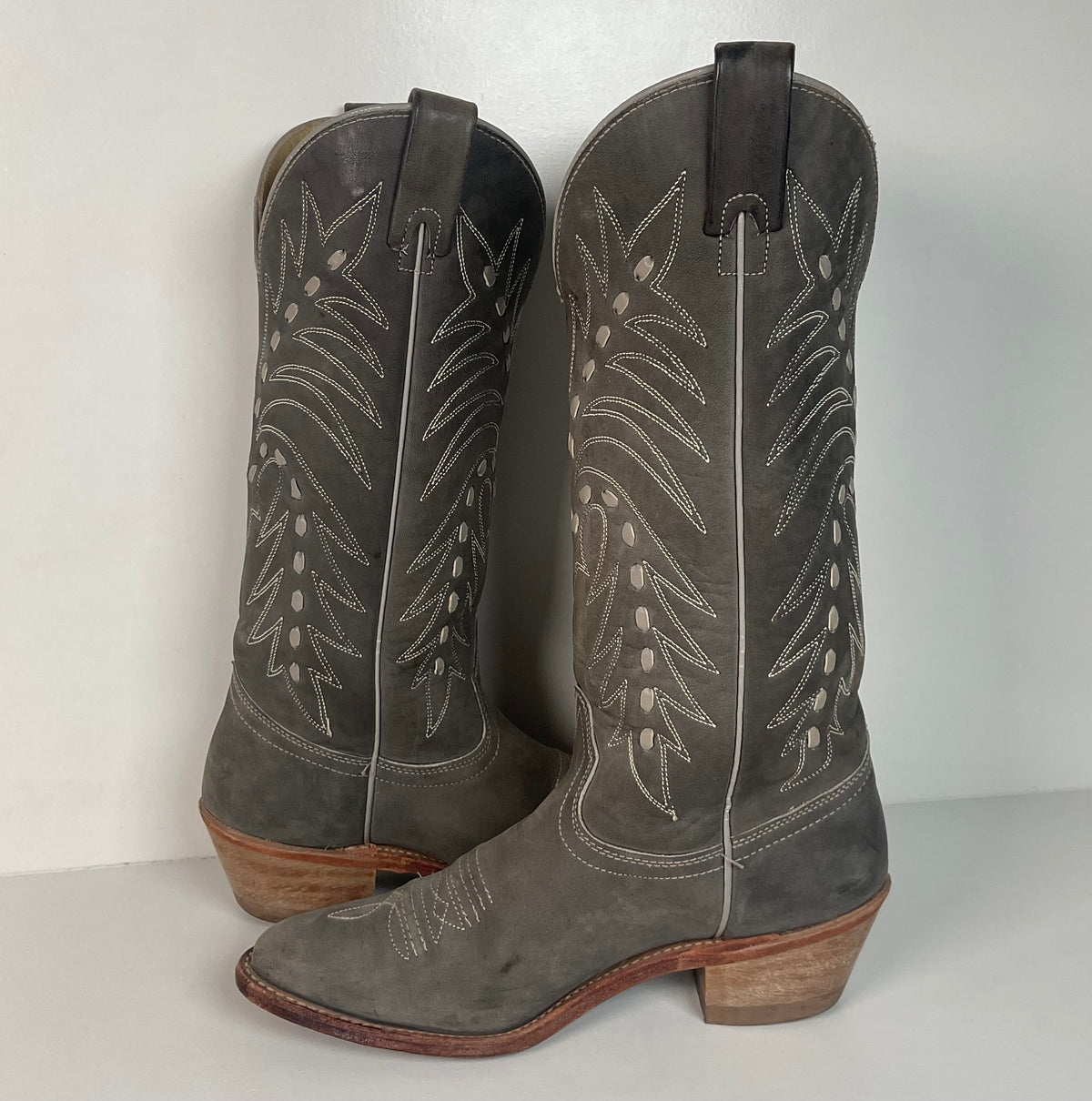 Vintage Texas Suede Cowgirl Boots | Buck Lace | USA Made | Women’s 7.5 M