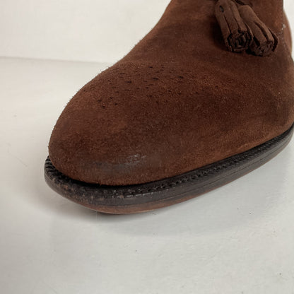 John Lobb Suede Tassel Loafers | Madison | UK 7.5 E | US 8.5 D