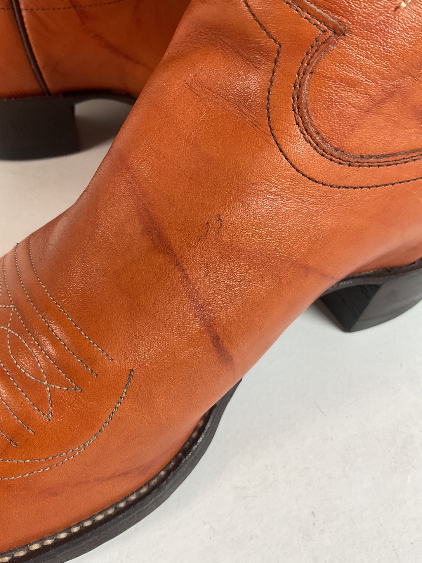Vintage Justin Redwood Cowboy Boots | USA Made | 10.5 D