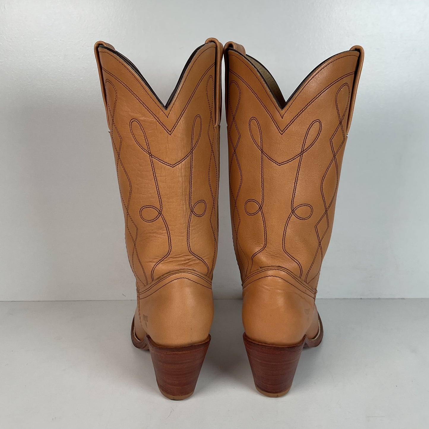 Vintage Frye Cowgirl Boots | USA Made | Butterscotch | Women’s 8.5 B