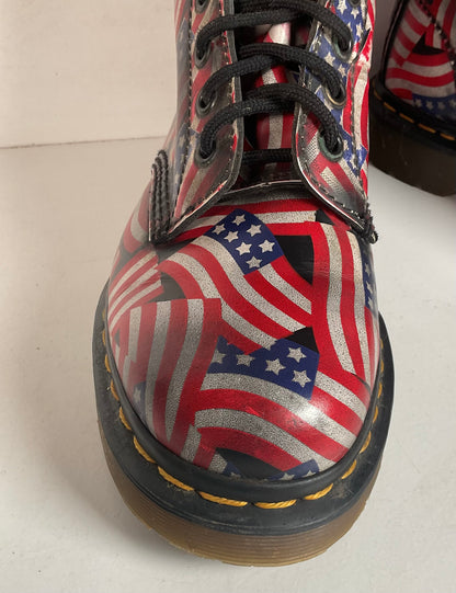 Vintage Dr. Marten 20-Eyelet American Flag Boots UK 6 | US Women’s 8