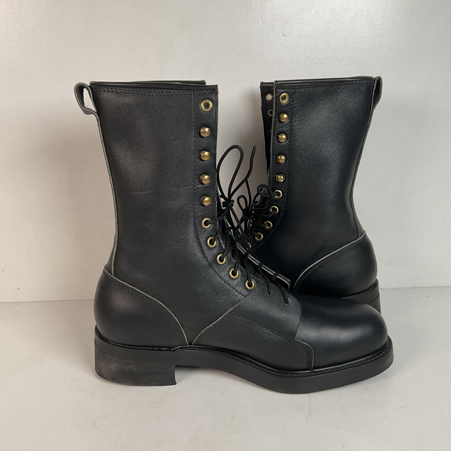 Vintage Safety Toe Linesman Boots 9 EE USA Made Biker