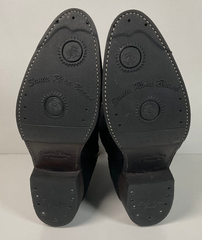 Bed Stu’s Santa Rosa Brand Cowboy Boots 11.5 Rough Out Suede Midnight Black
