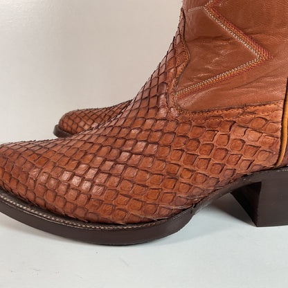 Vintage Anaconda Snakeskin Cowboy Boots | Exotic | Customized | Men’s 10.5