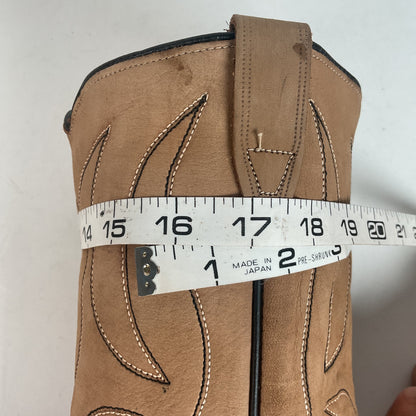 1960s Rodeo Suede Cowboy Boots 11.5 D Rough Out USA Made