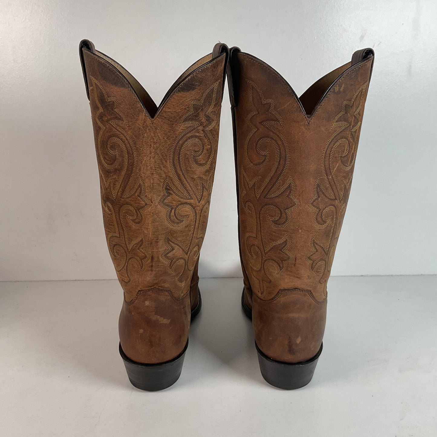 Vintage Justin Bay Apache Cowboy Boots 12 EE USA Made