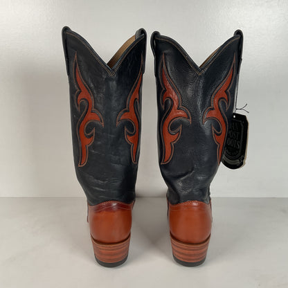 Vintage Dan Post Cowgirl Boots | USA Made | Tooled Inlays | Women’s 7 M