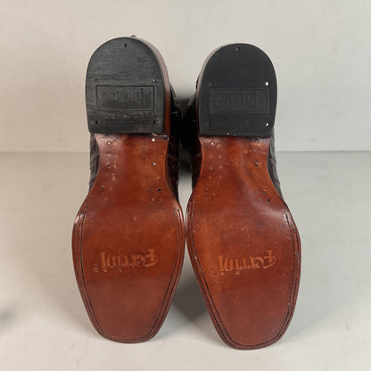 Ferrini Exotic Hornback Caiman Crocodile Cowboy Boots 9 EE Square Toe