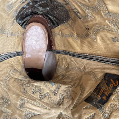 Vintage Tony Lama Cowboy Boots | Teju Lizard | Gold Label | Men’s 10.5 D