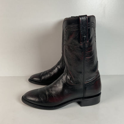 Lucchese 2000 Majestic Roper Boots | Cowboy | Black Cherry | Men’s 8 D