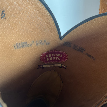 Nocona Rough Out Suede Cowgirl Boots 9.5 B USA Made