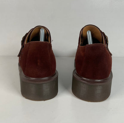 Vintage Dr. Martens Monk Strap Loafers | Suede | Brown | 10 UK | 11 US