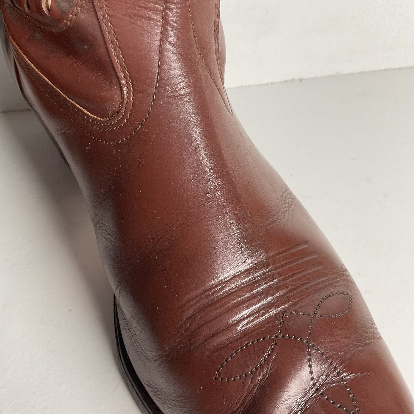 1940s Men’s Goding Pee Wee Cowboy Boots 10.5 D Butterfly Inlay