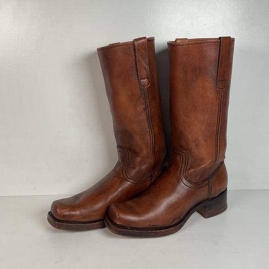 Vintage Sears Chunky Campus Boots 10.5 D USA Made Cutter Toe