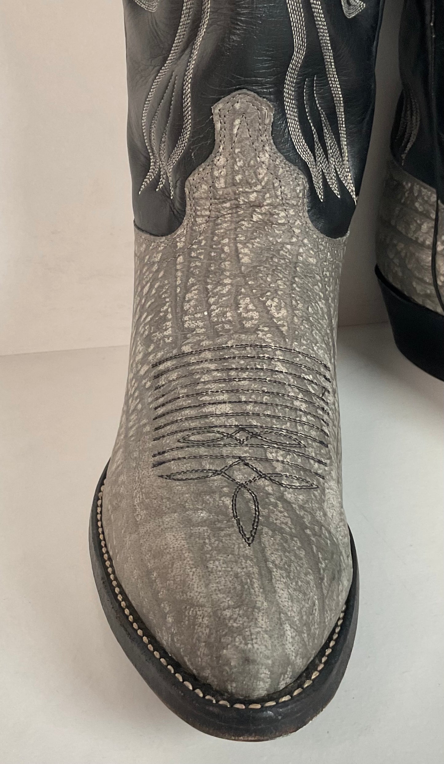 Vintage J. Chisholm Sueded Cowboy Boots | USA Made | 10 EE
