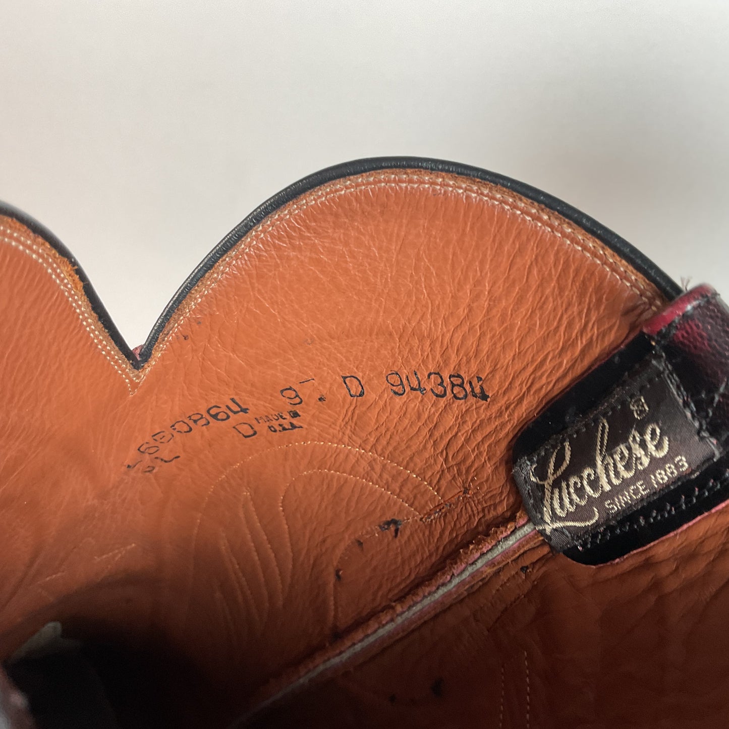 Vintage Lucchese Santini Goat Cowboy Boots | USA Made | Seville | Men’s 9 D