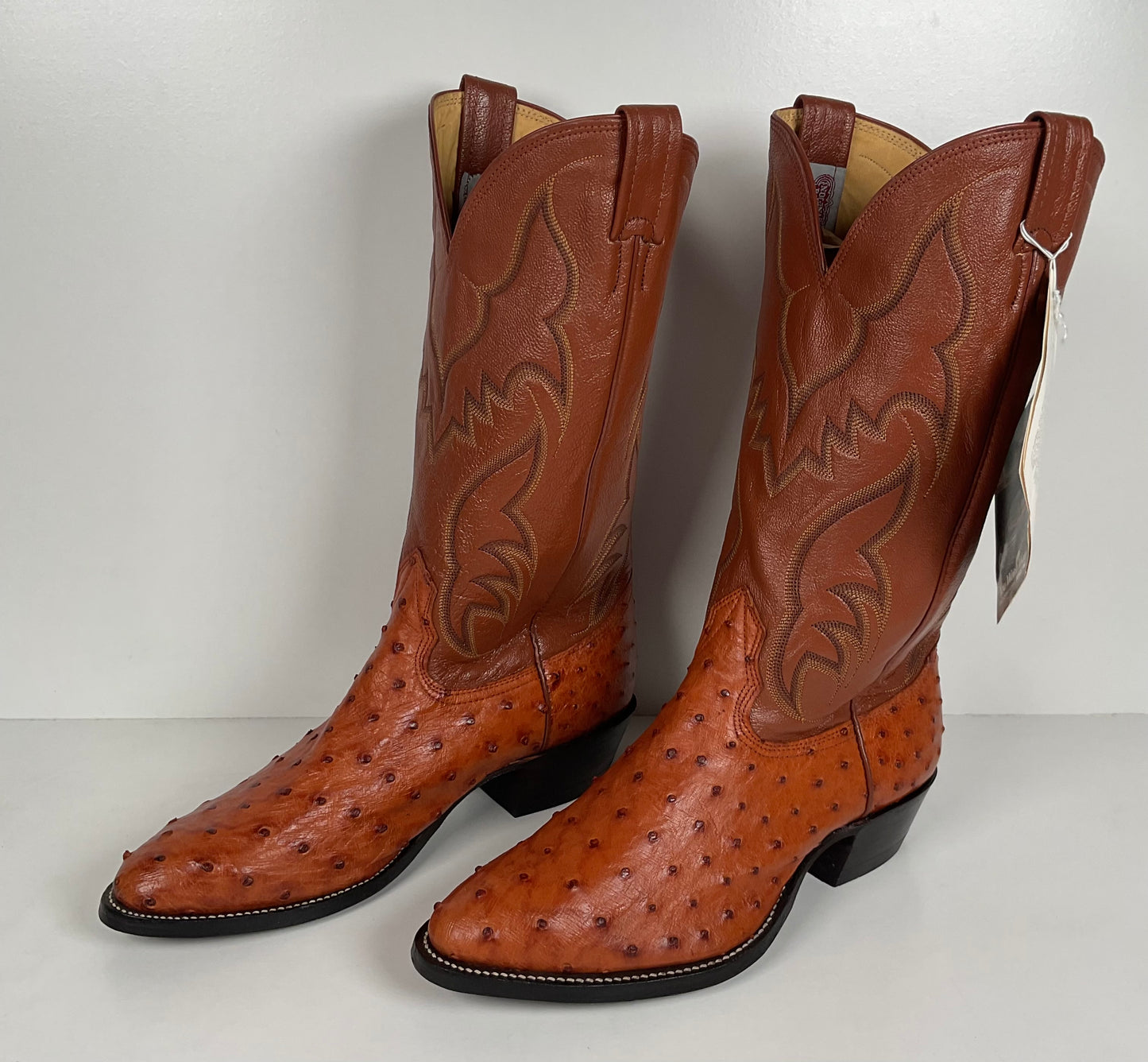 Vintage Nocona Full Quill Ostrich Cowboy Boots | USA Made | Men’s 9 E