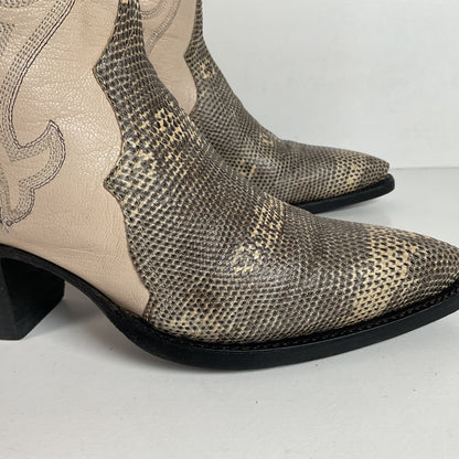 Vintage Ringtail Lizard Cowgirl Boots | USA Made | Custom | 1980s | Women’s 6 B