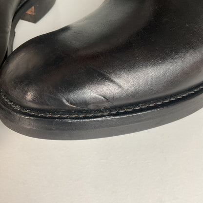 Black Sign Aviator Boots | Horse Hide Engineer | Men’s 10