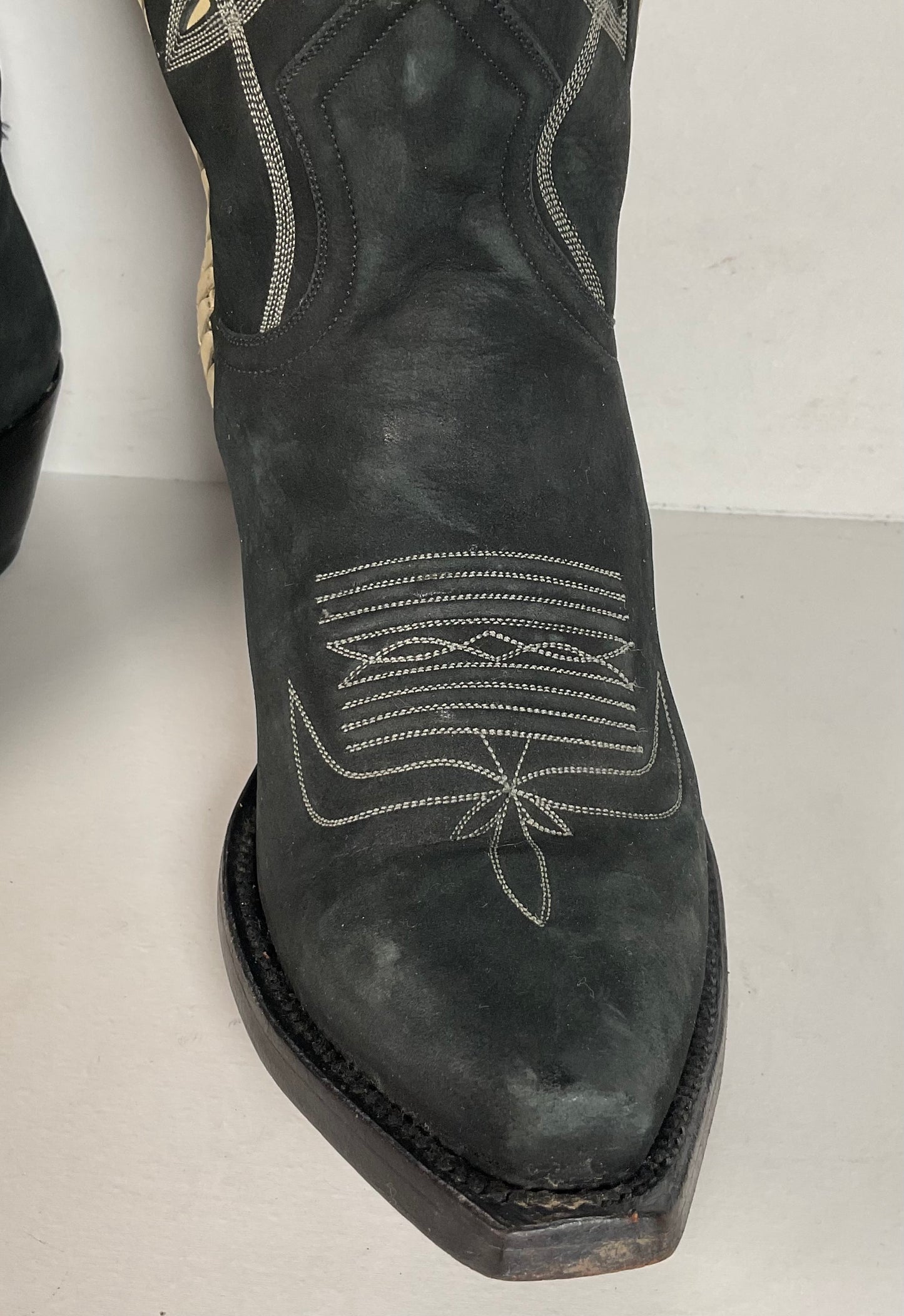 Liberty Handmade Cowgirl Boots | Nubuck Suede | Braided | Women’s 8 B