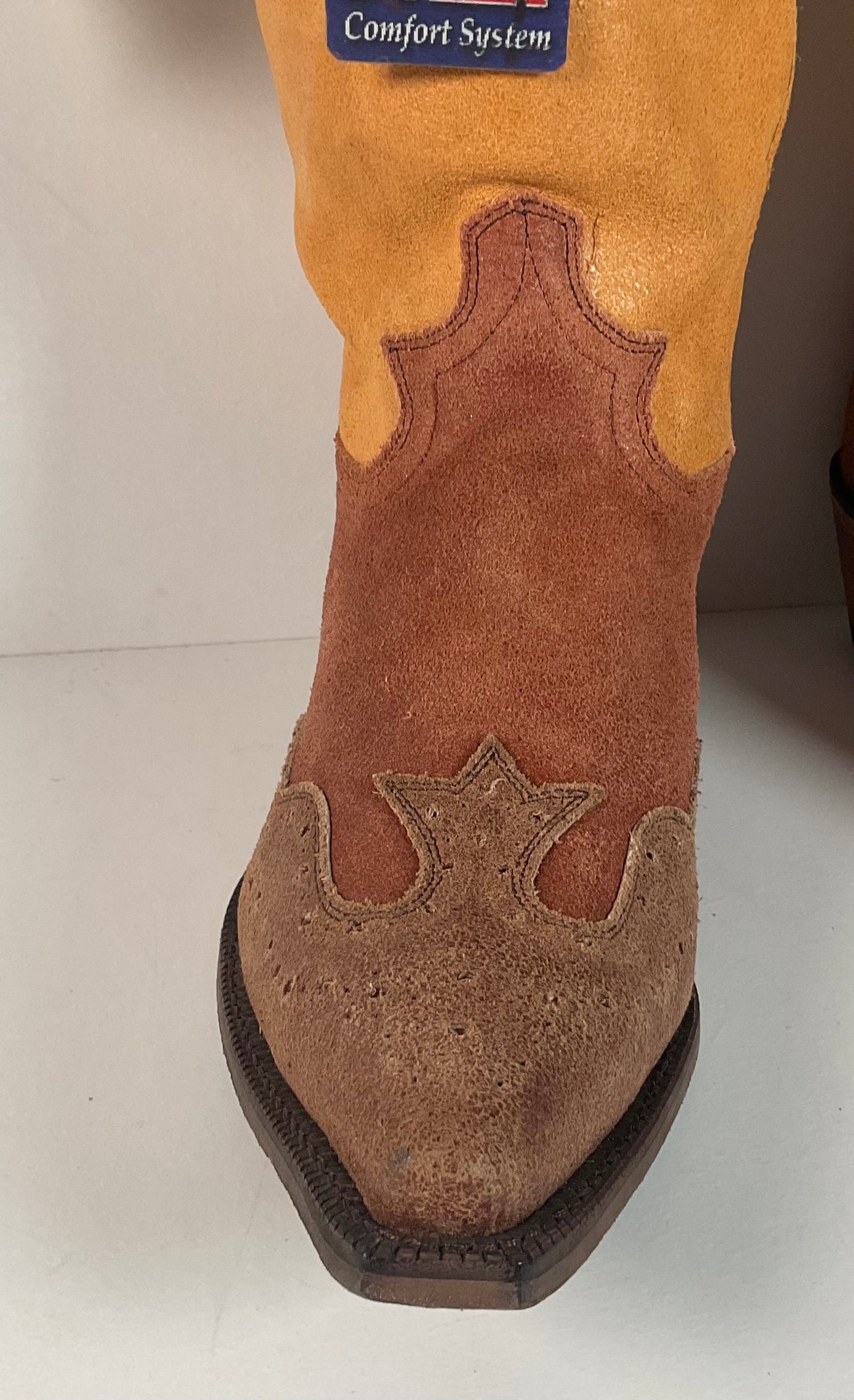 Justin Vintage Collection Cowgirl Boots | Crackle Suede | Retro | Women’s 10 B